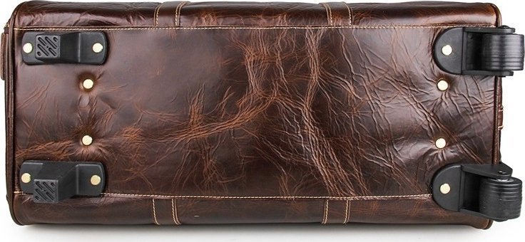 Стильная кожаная дорожная сумка на двух колесах VINTAGE STYLE (14254) modnotak фото №7