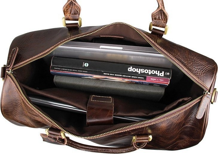 Стильная кожаная дорожная сумка на двух колесах VINTAGE STYLE (14254) modnotak фото №9