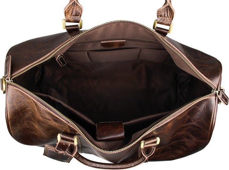 Стильная кожаная дорожная сумка на двух колесах VINTAGE STYLE (14254) modnotak фото №10