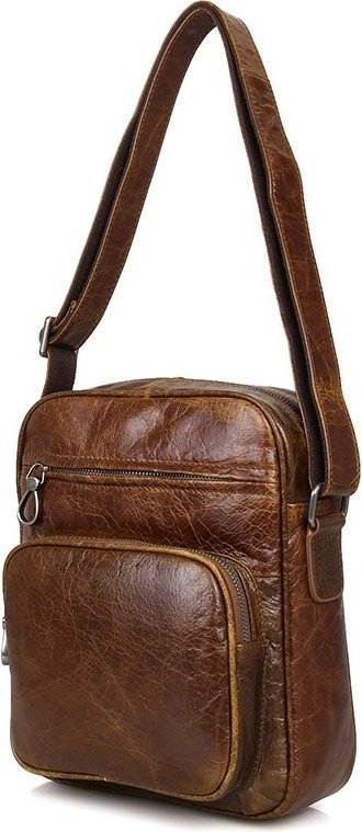 Винтажная наплечная сумка под планшет среднего размера VINTAGE STYLE (14418)
