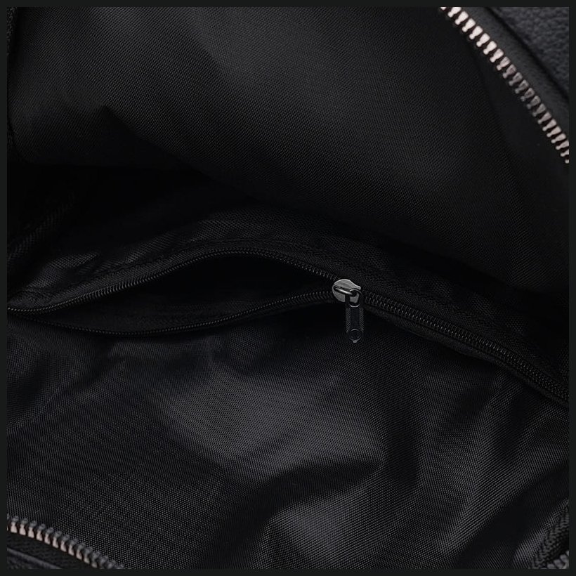 Стильний середній жіночий рюкзак зі шкірозамінника чорного кольору Monsen 71845