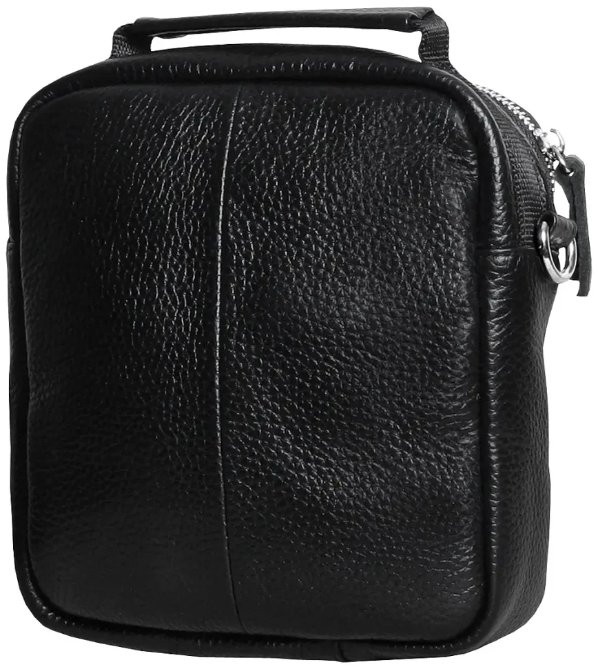 Повсякденна чоловіча барсетка із натуральної фактурної шкіри чорного кольору Vip Collection 102545 фото №2 Повсякденна чоловіча барсетка із натуральної фактурної шкіри чорного кольору Vip Collection 102545 modnotak фото №2