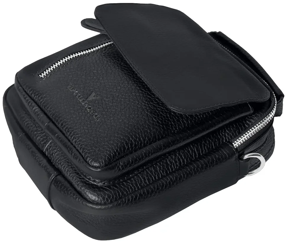Повсякденна чоловіча барсетка із натуральної фактурної шкіри чорного кольору Vip Collection 102545 фото №3 Повсякденна чоловіча барсетка із натуральної фактурної шкіри чорного кольору Vip Collection 102545 modnotak фото №3