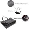 Женская кожаная сумка шоппер черного цвета Vintage (2422095) - 11