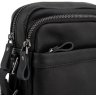 Миниатюрная мужская сумка через плечо из натуральной кожи черного цвета Tiding Bag (15810) - 5