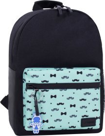 Стильный школьный рюкзак из черного текстиля Bagland (53545)