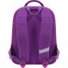 Фиолетовый текстильный школьный рюкзак для девочек с котиком Bagland (53745) - 3