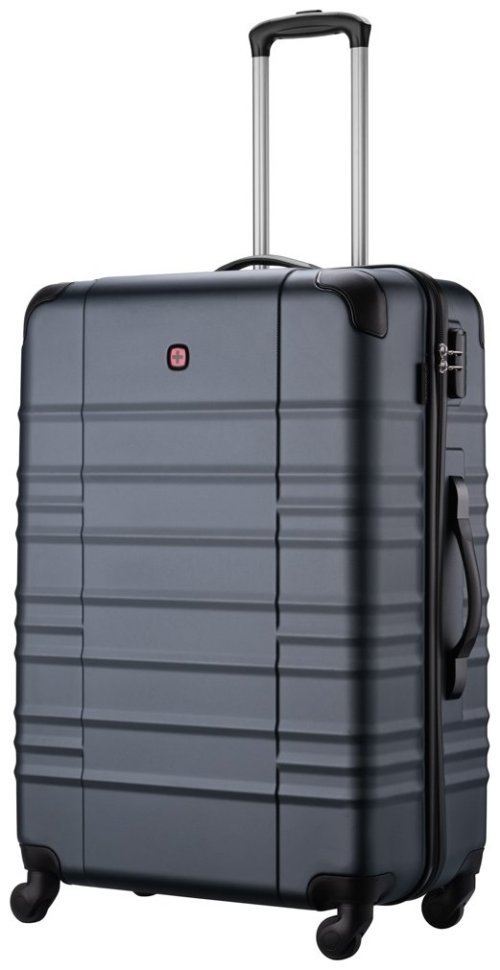 Валіза Wenger, Amplar, велика, пластик, 4 колеса, синя modnotak фото №1