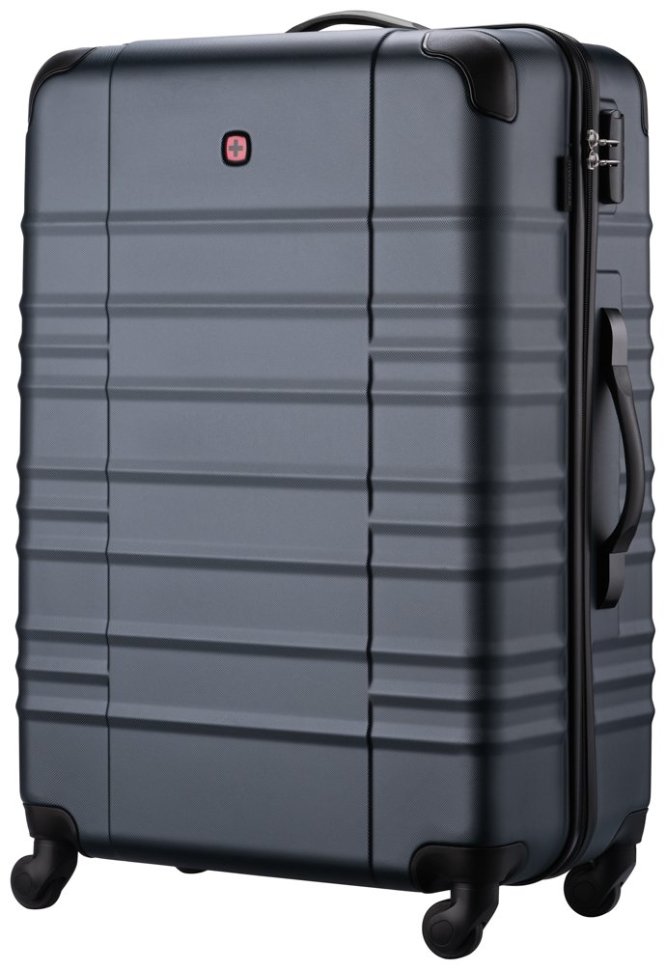 Валіза Wenger, Amplar, велика, пластик, 4 колеса, синя modnotak фото №3