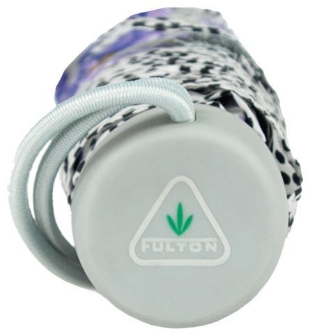 Зонт женский Fulton Superslim-2 L553 Tropical Stripe (складной, механика, синий с принтом цветка) 93845 modnotak фото №8