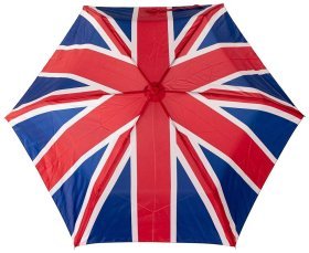 Женский зонт Incognito-4 L412 Union Jack (складной, механика, с принтом флага Британии) 93945