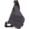 Серая нейлоновая мужская сумка-слинг с ремешком через плечо Vintage (20558) - 1