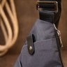 Серая нейлоновая мужская сумка-слинг с ремешком через плечо Vintage (20558) - 7