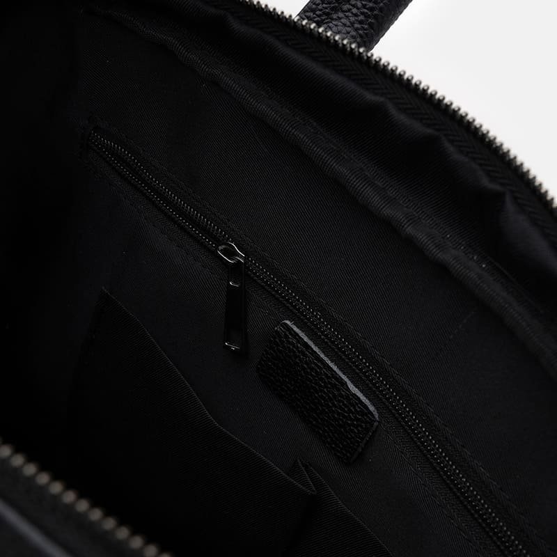 Деловой мужской портфель на каждый день из кожи флотар черного цвета Borsa Leather 104545 фото №5 Деловой мужской портфель на каждый день из кожи флотар черного цвета Borsa Leather 104545 modnotak фото №5