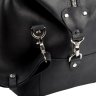 Черная дорожная сумка большого размера из винтажной кожи SHVIGEL (15302) - 3