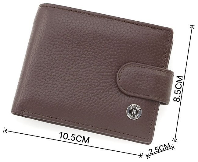 Карманное портмоне из натуральной кожи на кнопке BOSTON (18380) modnotak фото №3