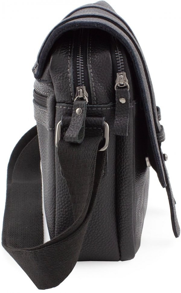 Мужская повседневная сумка на плечо с клапаном Leather Collection (11538)