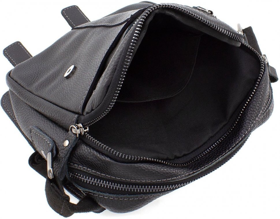 Чоловіча повсякденна сумка на плече з клапаном Leather Collection (11538)