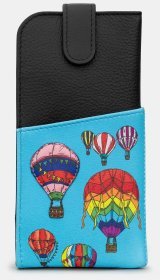 Стильный чехол для очком из фактурной кожи с принтом воздушных шоров Yoshi Y4309 разноцветный 94945