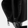Чоловіча сумка маленького розміру із натуральної чорної шкіри із клапаном Ricco Grande (21384) - 5