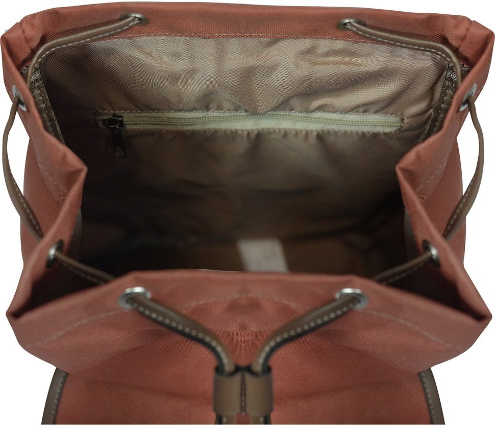 Жіночий рюкзак помаранчевого кольору з текстилю Bagland (55745)