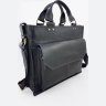 Удобная мужская сумка портфель на три отделения из винтажной кожи VATTO (11687) - 4
