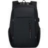 Добротный мужской рюкзак под ноутбук из полиэстера в черном цвете Monsen (56845) - 1