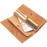 Рудий гаманець у ретро стилі з натуральної шкіри Vintage (2414295) - 4