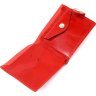 Маленький жіночий гаманець подвійного складання з червоної шкіри Shvigel (2416440) - 4