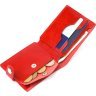 Маленький жіночий гаманець подвійного складання з червоної шкіри Shvigel (2416440) - 5