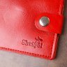 Маленький жіночий гаманець подвійного складання з червоної шкіри Shvigel (2416440) - 8