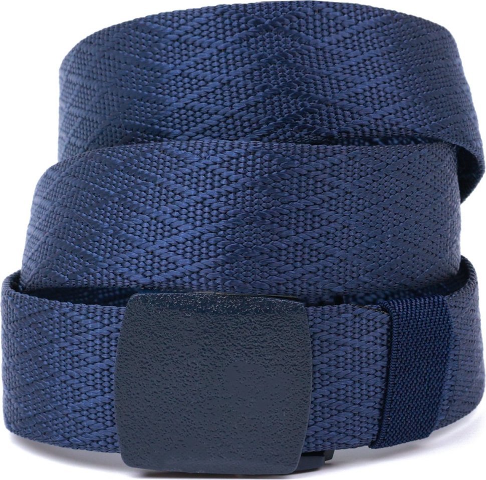 Синій текстильний чоловічий ремінь під штани Vintage (2420588)