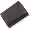 Компактный женский кошелек из натуральной кожи черного цвета ST Leather 1767245 - 4