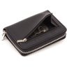 Кожаный женский кошелек черного цвета с вместительной монетницей ST Leather 1767345 - 5