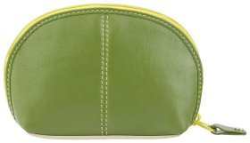 Желто-зеленая женская ключница из натуральной кожи на молнии Visconti Malay 77345