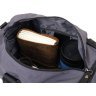 Серая мужская спортивная сумка из текстиля с ручками Vintage (20641)  - 5