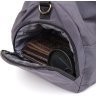 Серая мужская спортивная сумка из текстиля с ручками Vintage (20641)  - 6