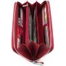 Удобный женский кошелек красного цвета на молнии ST Leather (16409) - 2