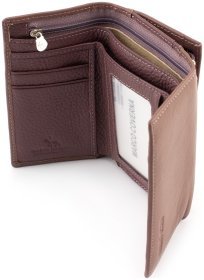 Кожаный женский кошелек на магнитах Marco Coverna (17357)