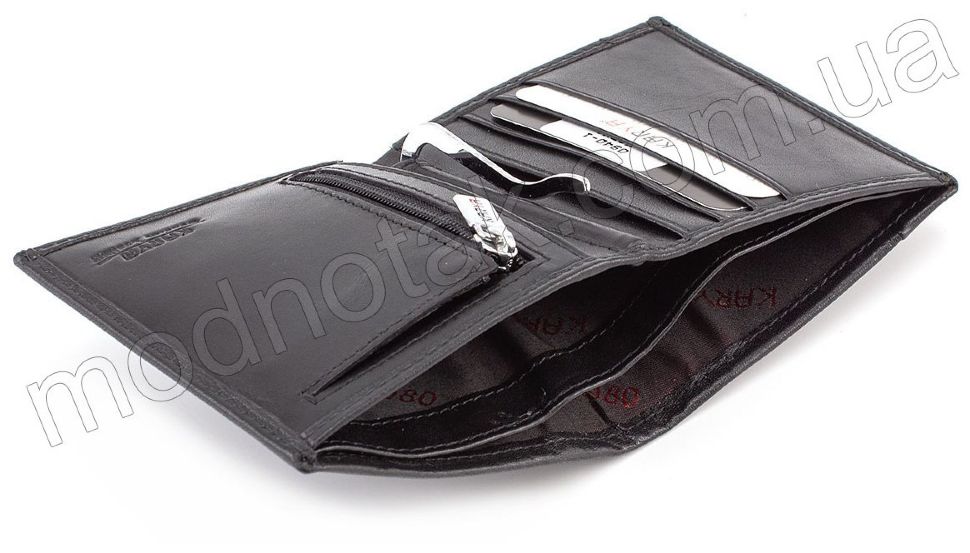 Мужской кожаный кошелек с зажимом KARYA (0940-1)