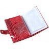 Кожаная женская обложка для документов в красном цвете KARYA (440-019) - 6