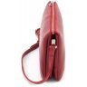 Женский кожаный клатч красного цвета с плечевым ремешком Grande Pelle (13000) - 2