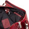 Женский кожаный клатч красного цвета с плечевым ремешком Grande Pelle (13000) - 10