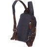 Средний мужской рюкзак-слинг из черного текстиля Vintage 2422148 - 2