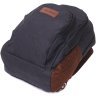 Средний мужской рюкзак-слинг из черного текстиля Vintage 2422148 - 3