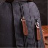 Средний мужской рюкзак-слинг из черного текстиля Vintage 2422148 - 9