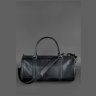 Шкіряна дорожня сумка-барильце чорного кольору Harper Krast 78545 - 1
