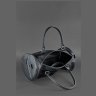Кожаная дорожная сумка-бочонок черного цвета Harper Krast 78545 - 4