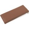 Тонкий коричневий жіночий гаманець з натуральної шкіри на блискавці Marco Coverna 68645 - 3