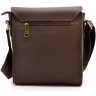Мужская сумка через плечо из натуральной кожи коричневого цвета TARWA (21700) - 4
